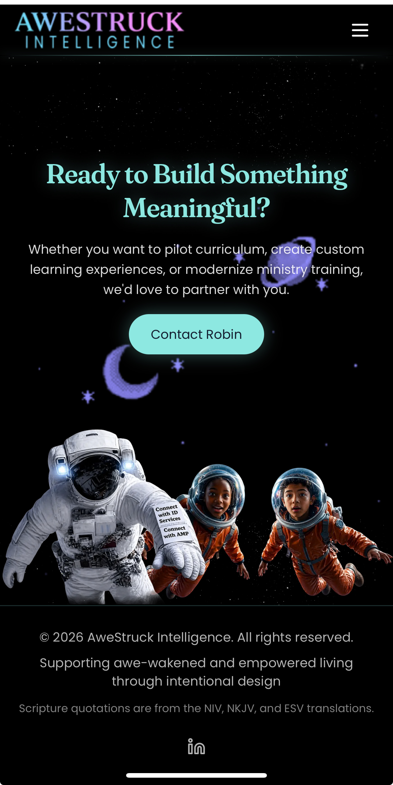 AweStruck Intelligence — CTA on a phone