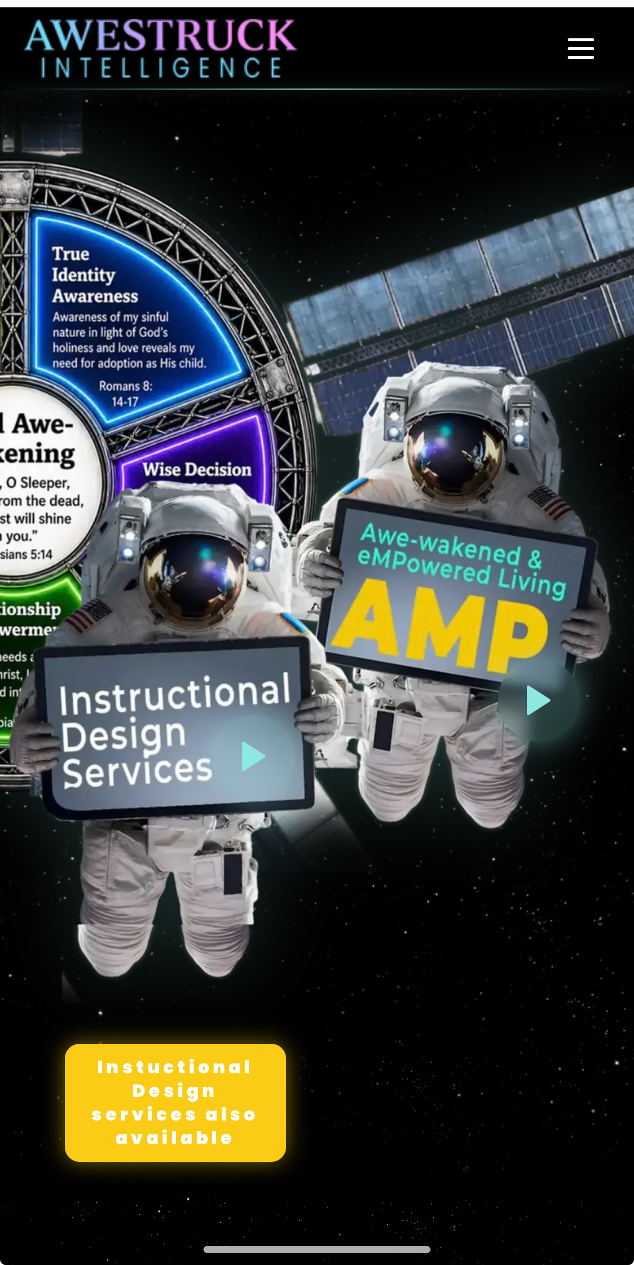 AweStruck Intelligence — Satellite Overview on a phone