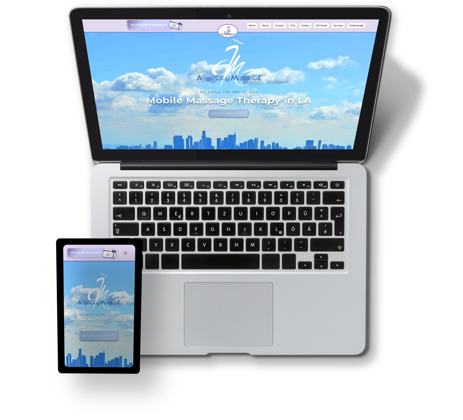 Large Laptop and Mobile Responsive Mockup